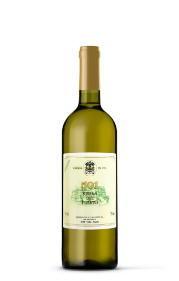 Fľaša alkoholu 501 Biele Víno Ribera del Puerto