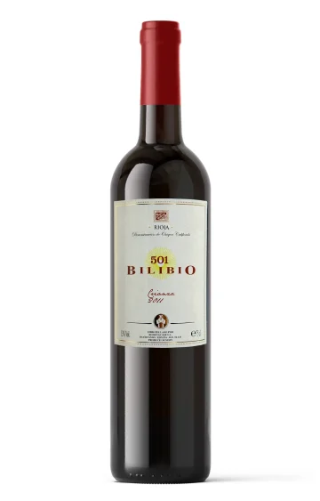 Fľaša alkoholu 501 Červené Víno Bilibio