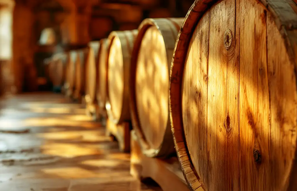 dubové sudy, zrenie Brandy 501 Solera metódou Solera